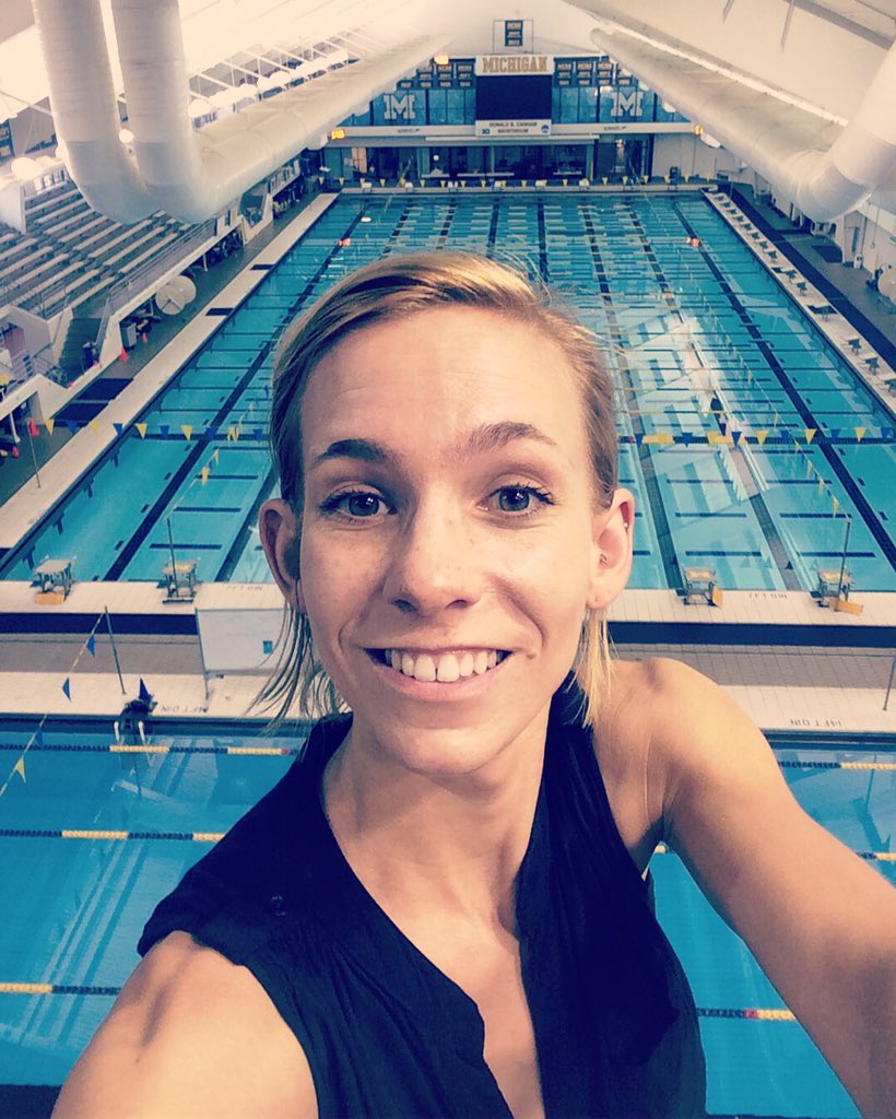 kohlitzmedia's tweet photo. When there’s a lull in the video shoot at the pool, the videographer will play. #breaktime #usdiving #videographer #videoshoot #videoproduction #divingboard #umichswimming #umichdiving https://t.co/efya11iWFC