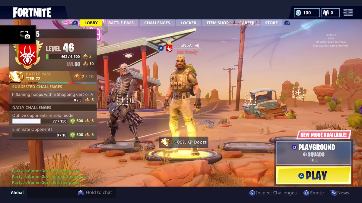 oVeracity_'s tweet image. Anyone get this skull trooper in the party ?  I Leave Comeback and its still there #FORTNITE #EpicGames