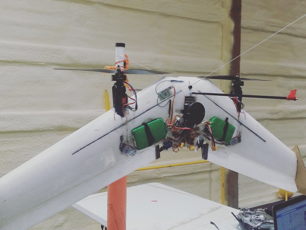 AerohawkTech's tweet image. While the other tailsitter is down I went and brought out the original. The goal is to get one of them flying properly soon.