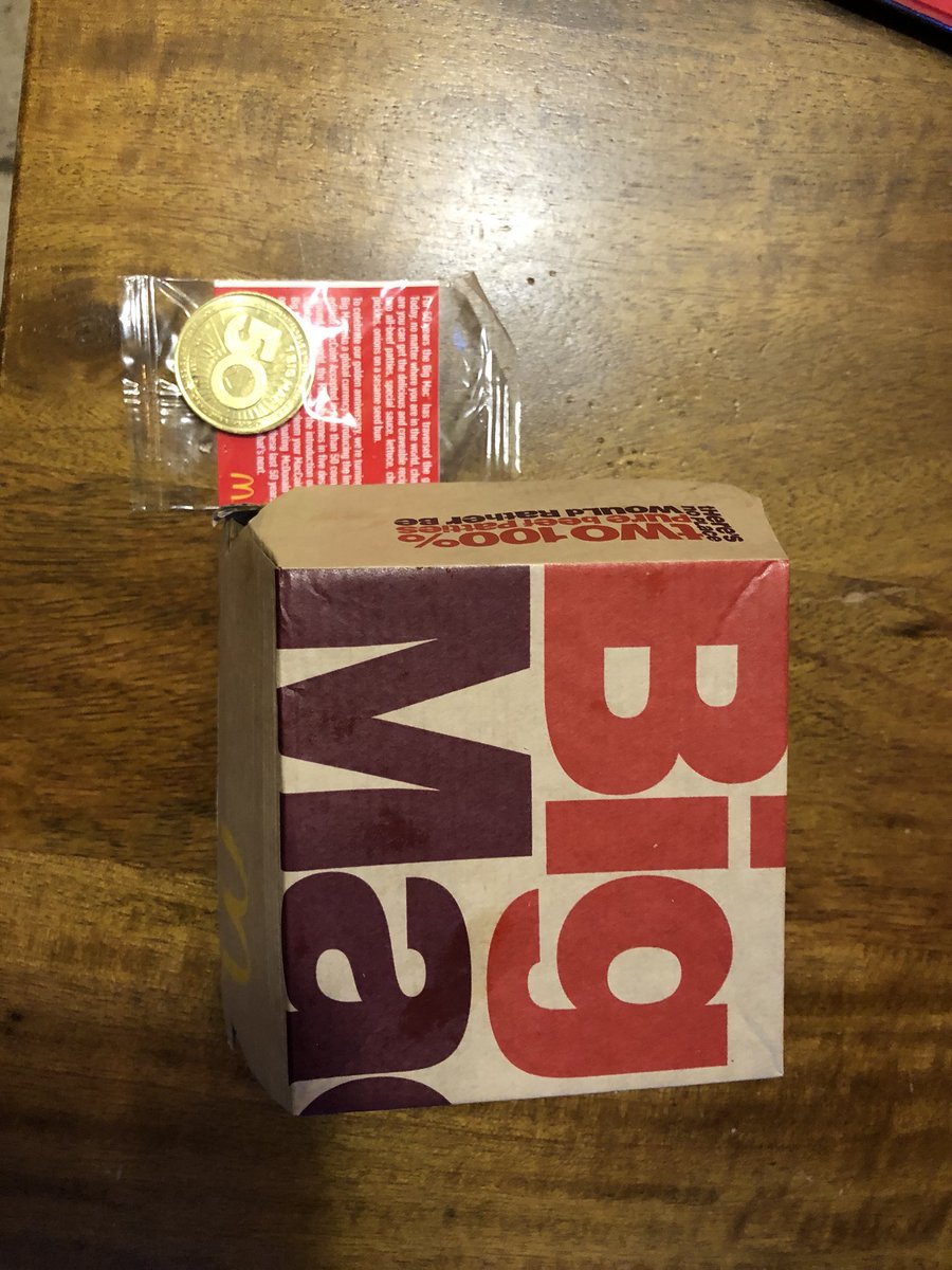 JoshuaHenne's tweet image. Ok @McDonalds. You done got me with your #BigMac coin. Happy Birthday Big Mac. #MacCoin #BigMac50