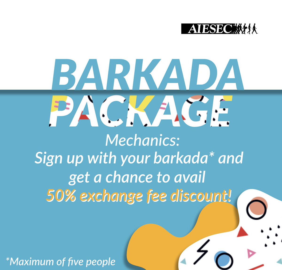 AIESECinDasma's tweet photo. HEY YOU! Want to go on an exchange but on a tight budget? Well, you just got lucky because we’ll be having an exchange and barkada promo for the month of August! Go to a cross-cultural exchange with your barkada or go solo for a cheaper price. Slots are only limited so apply now! https://t.co/MzvMje1B58