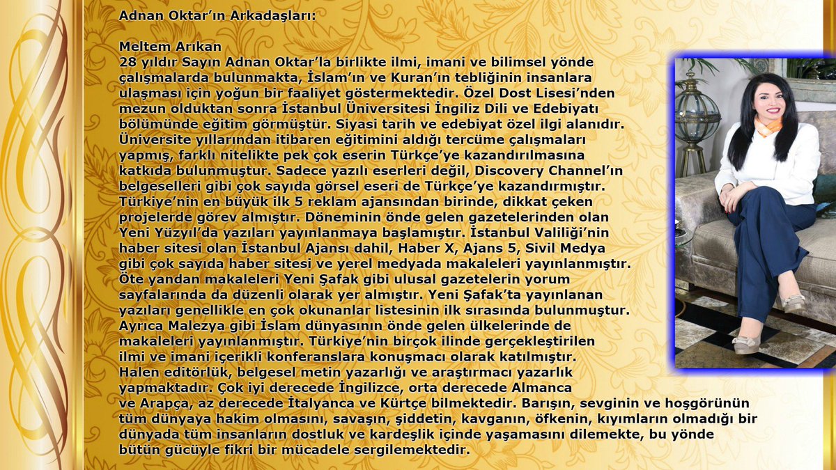 1Harun_A's tweet photo. Sayın Adnan Oktar’ın Arkadaşları:
Meltem Arıkan
#SenDeSözünüBırak #azkai https://t.co/ksLAeVgOpw