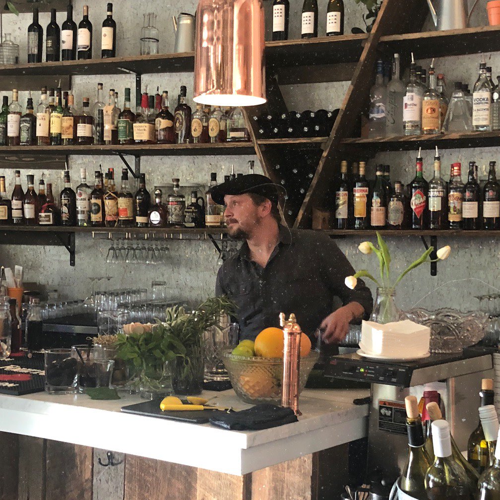 VineAndSpoon's tweet photo. In the mood for a unique, handcrafted cocktail inspired by our garden-to-glass beverage philosophy? Come meet our bar manager Nick and let him mix up something delicious for you. https://t.co/1SXER5AKaq