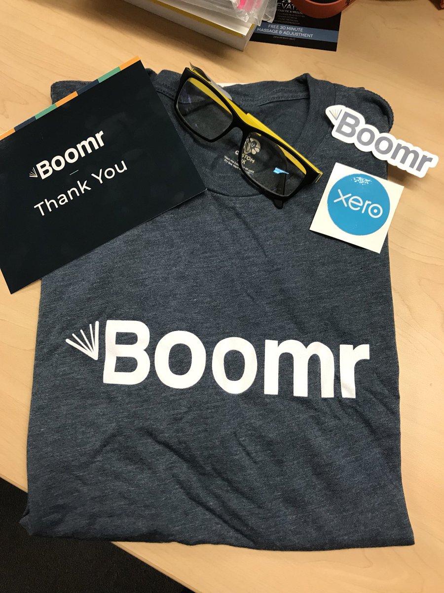 BrooksArbogast's tweet photo. Thank YOU @BoomrApps for the awesome SWAG and note! It’s touches like this that make #Xero Ecosystem partners so special! #Boomr #CloudAccounting https://t.co/Ix4woRSR6l