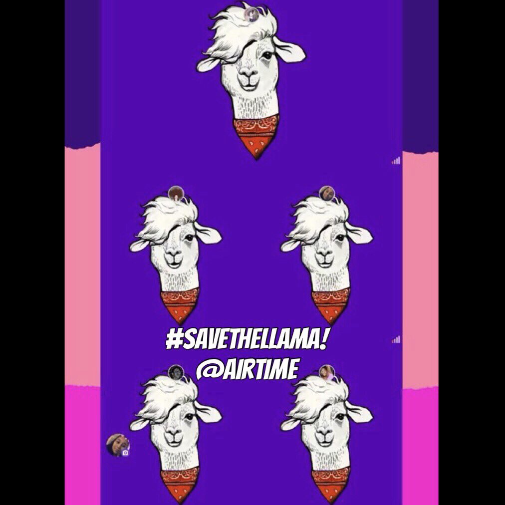 AnadilARI99's tweet photo. #Savethellama @airtime https://t.co/xoaIl1Xou2