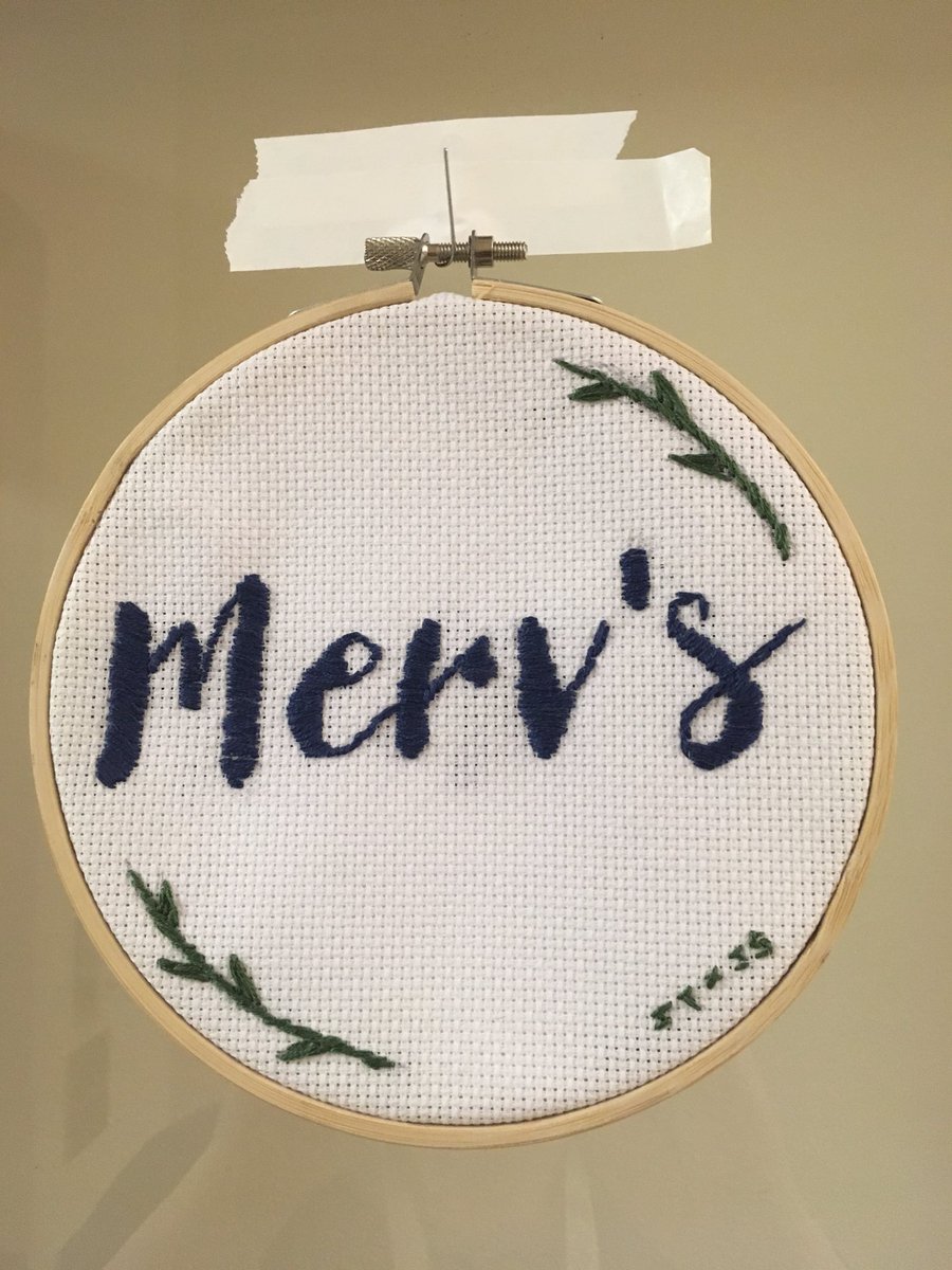 MBLBoP's tweet photo. Merv’s new suave door sign made by JoJo one of the fabulous Josephine course assistents at #BoP2018 #Mervlove https://t.co/nNekX4UaIL