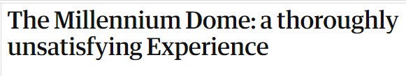 The short answer is that the dome was the subject of negative media coverage and public opinion from the getgo, long before it opened, until its closing, and even a fair deal after.The reasons why are rather complicated. Let's go through them step by step!