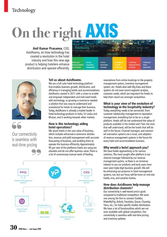 _SIHRA_'s tweet photo. Anil Kumar Prasanna, CEO, @AxisRooms , on how technology has created a #revolution in the #hotel industry and how this new-age product is helping #hoteliers enhance distribution and operate efficiently. 

#Technology #SIHRA https://t.co/sAS5Ac9PVz