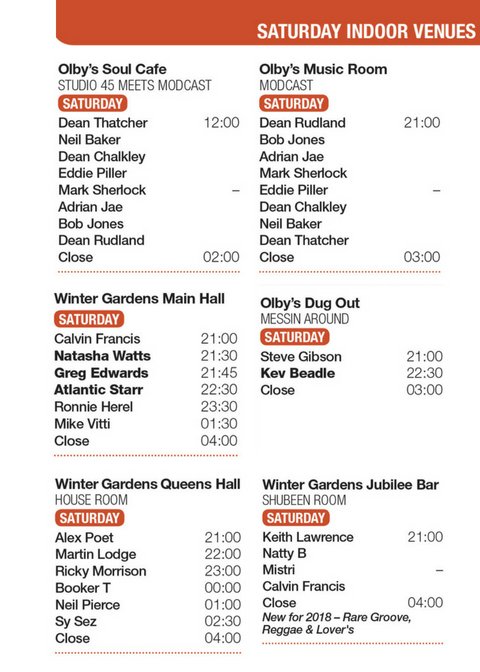 MSFestHQ's tweet photo. LINE UP. #margatesoulfestival #lineup #programme #festival #summer #soul #rnb #house #soulfulhouse #jazz #latin #reggae #MSFEST2018 https://t.co/hQ4XMU6CWG