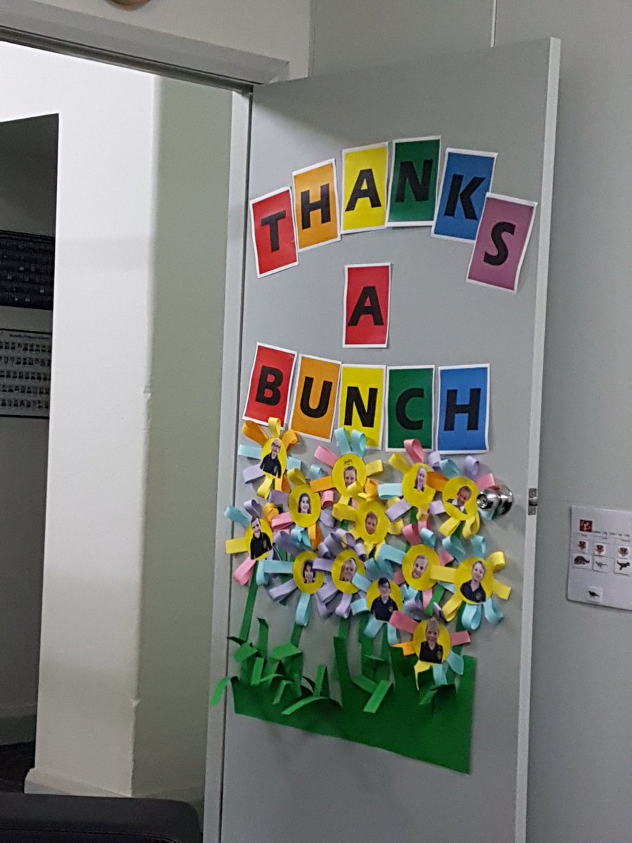 KatieLovel's tweet photo. When you are welcomed at work with an office door makeover 😍 #PrincipalsDay2018 @VPA71 #lovemyjob #educationchangeslives #bethedifference https://t.co/yZ9oRQppV6