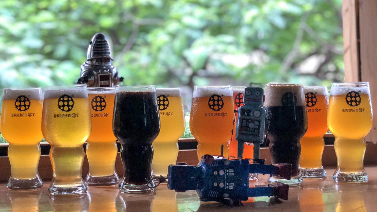 brewbotmumbai's tweet photo. It’s the happiest day of the year! Here’s wishing errbody Happy world beer day! 

Today for every 330ml you buy we make it a 500 ml for free! &amp; we’ve launched 3 new styles to mark the occasion being a black ipa, an American wheat with peaches &amp; another wheat with strawberries! https://t.co/ZOvzDrIXkB