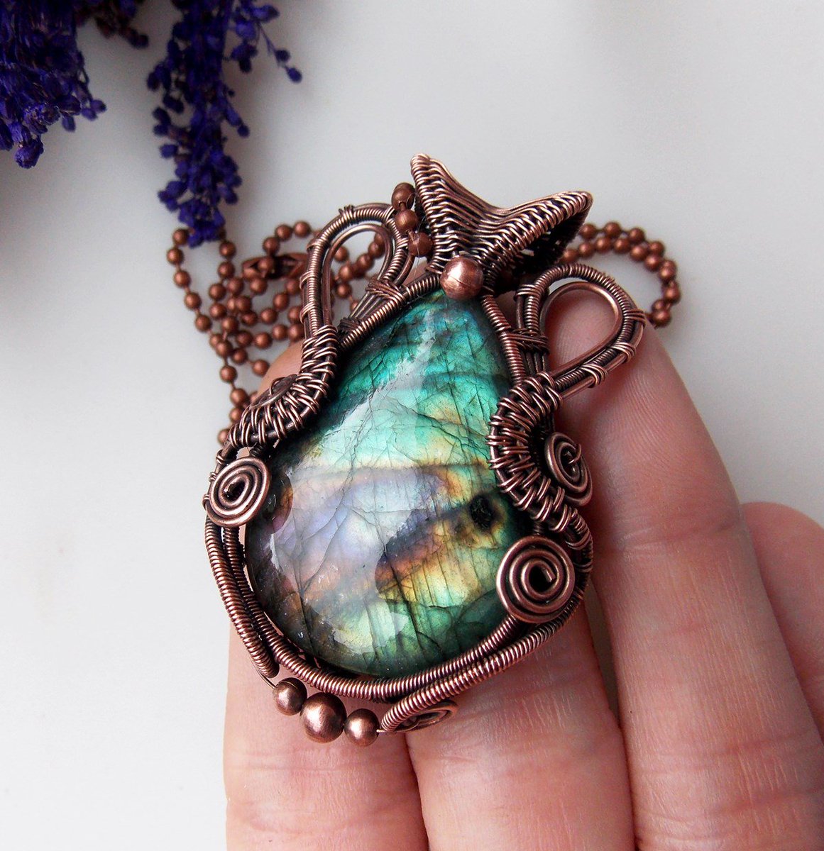 m_w_jewelry's tweet photo. #beautiful #green #blue and #purple #labradorite #wirewrapped in aged #copper in my #etsyshop now!😃 https://t.co/B2B1xgqHT0 💜
#wirewrap #wirewrappedjewelry #wireweaved #wireweaving #bohojewelry #handmadejewelry #copperjewelry #crystalhealing #gemstonejewelry #magical #amulet https://t.co/yPatTs42jO
