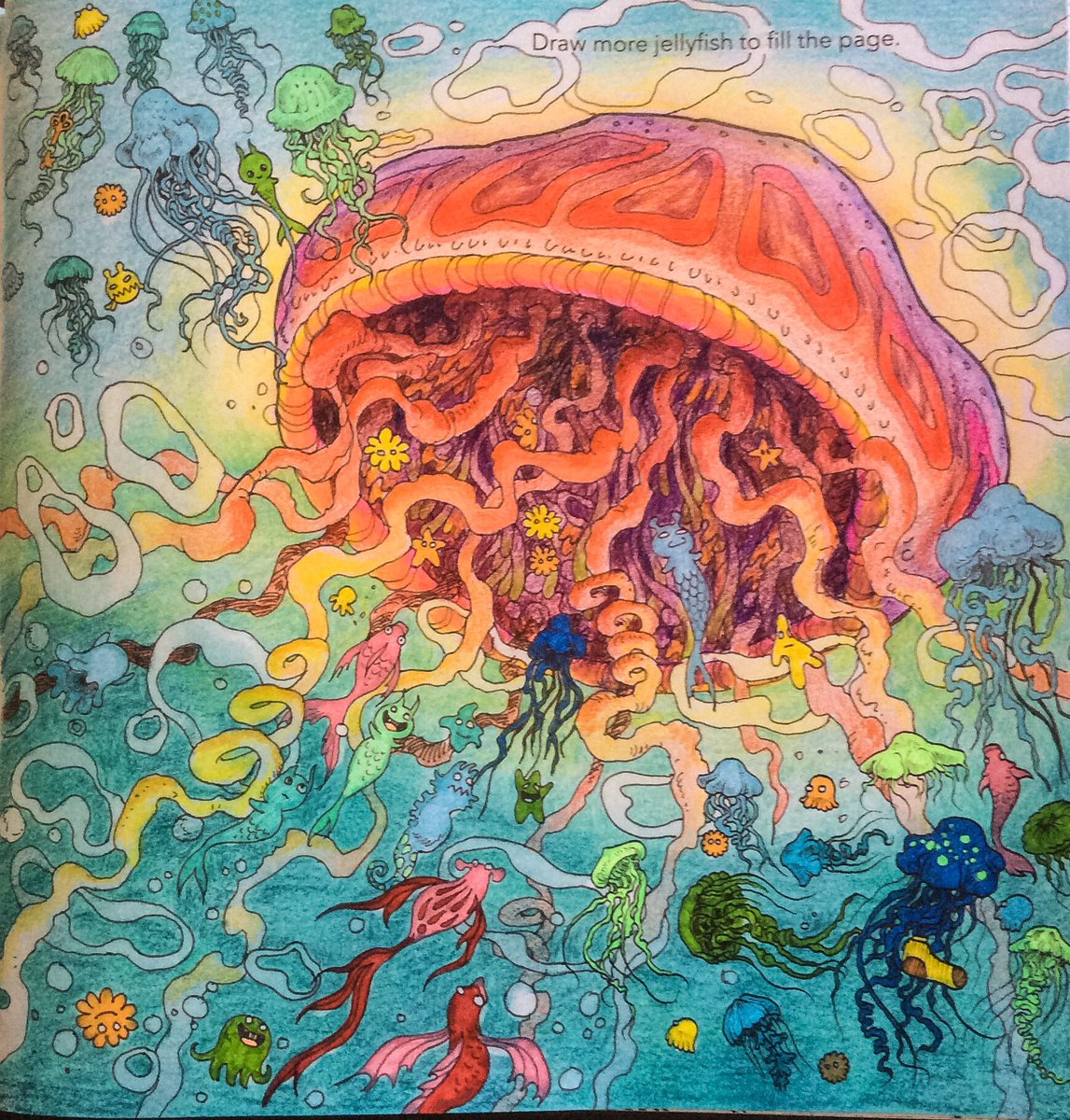 夏の塗り絵 夏の塗り絵