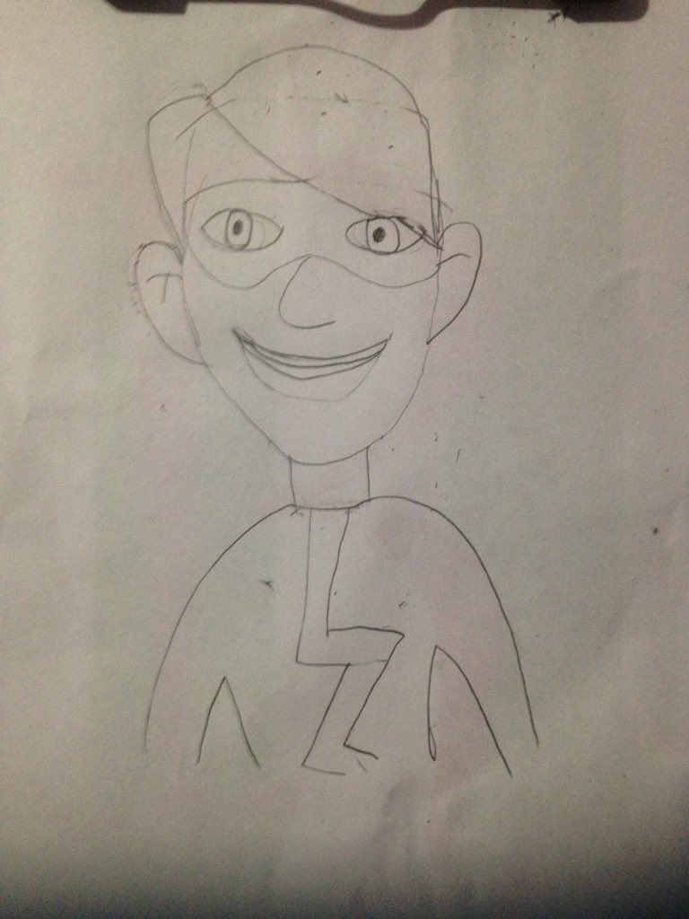 My drawing of He-Letrix is awful it makes him look ridiculous