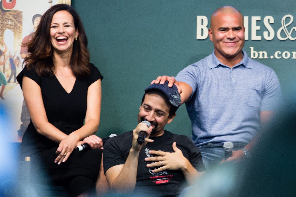 chrisitch's tweet photo. Finally downloaded the shots from my camera! 

When the In the Heights 10th year vinyl release, feels like a 10 year family reunion! 💛(Adopt me please, @Lin_Manuel? Haha kidding, not kidding) 

#InTheHeights https://t.co/LNKyx3P73t