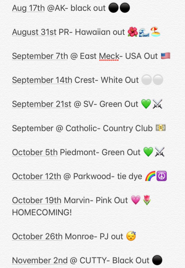 WeddingtonSTUGO's tweet photo. 2018 FOOTBALL SEASON STUDENT SECTION THEMES!!!! #GoWarriors 💚⚔️💙🏈 https://t.co/kle27fMK8l