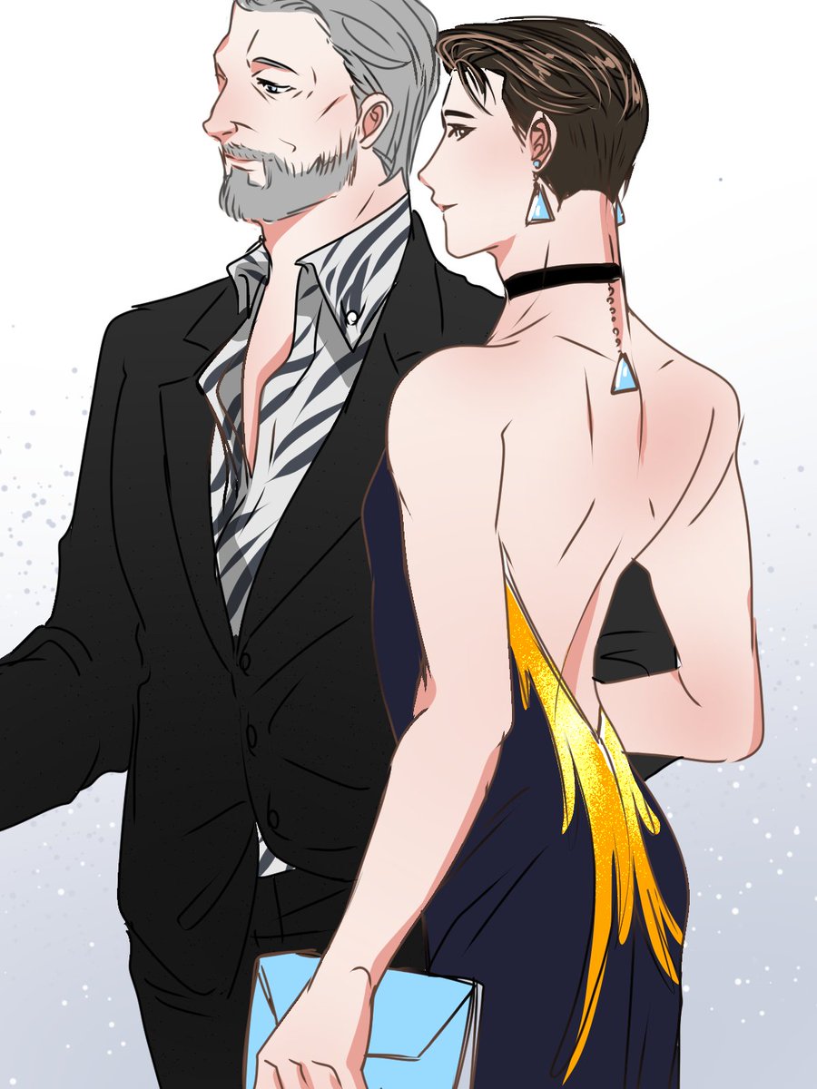 carymono's tweet image. Mr and Mrs(??) Anderson // w \\ #hankcon