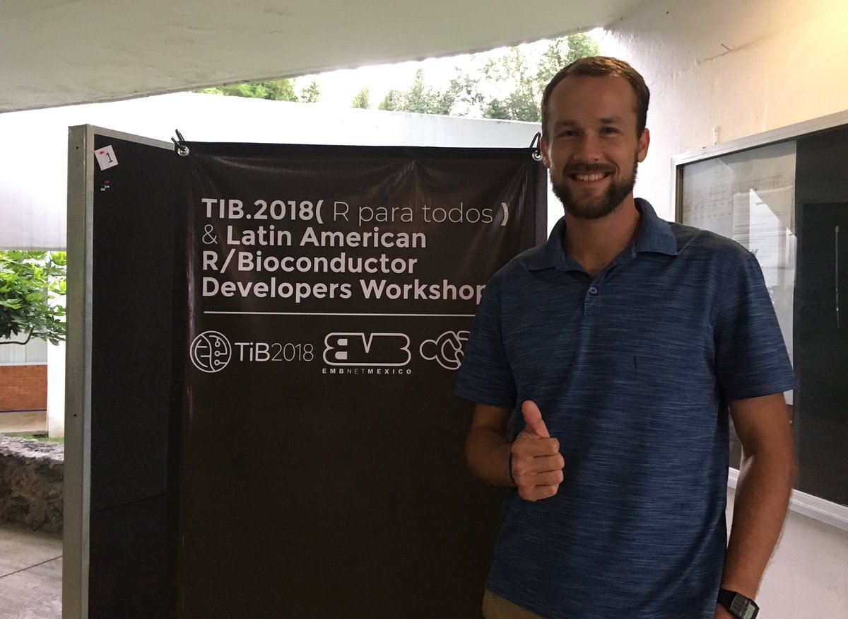 Danonnina's tweet image. Thank you @RyanGosling for supporting bioinformatics in Mexico and #LatAmBioc18. #Bioconductor #TIBs2018 #CDSBMexico