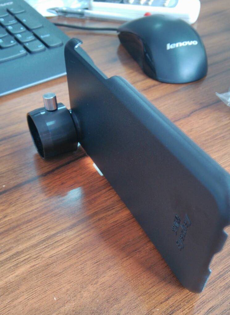 Our own-designed adapters can fix the user's mobile phone on the medical device. These adapters make it possible that the mobile phone can substitute for the appendant camera on the instrument. Also, the real-time display, transmission are available through WIFI.