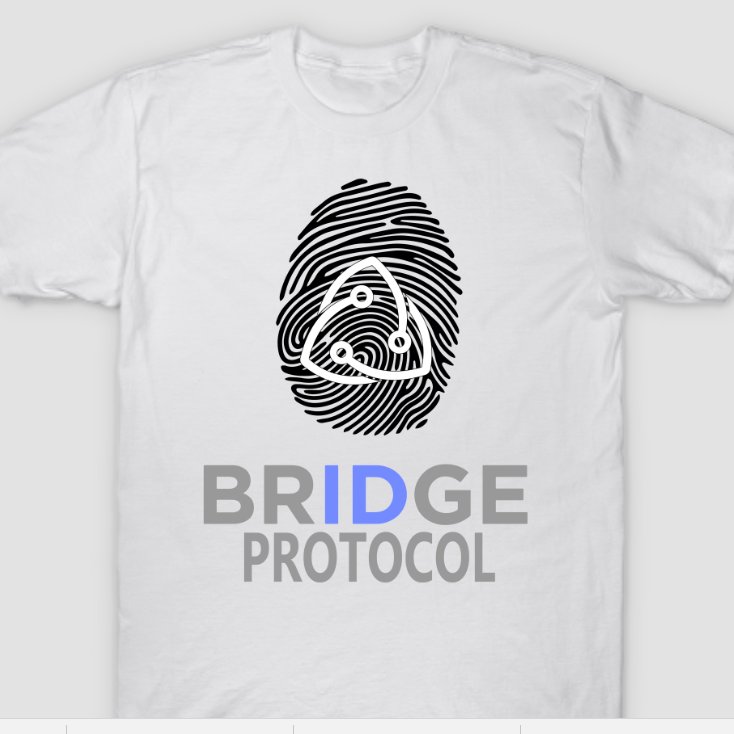 CryptoDeity's tweet image. Hello friends, tell us your thoughts on our recent @BridgeProtocol tshirt.  We hope you like it!!!, #BridgeProtocol

#tshirtcontest  #Crypto  #BTC  #NEO  #ONT  #IDENTITY #TOLL