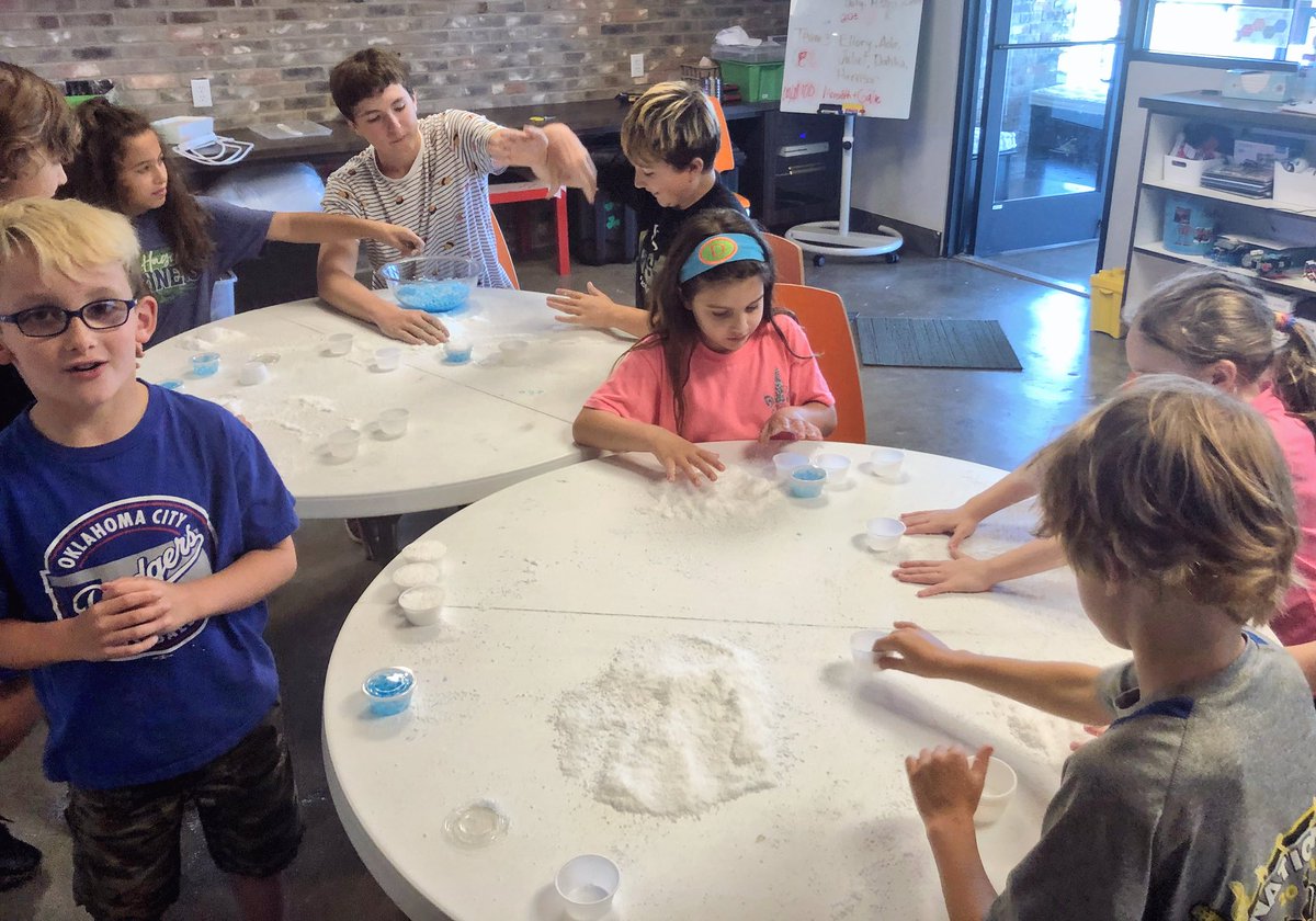 krismontesano's tweet image. I learned about #superabsorbent polymers alongside the kids at @techiefactory today- with orbeez, “snow,” and diapers!