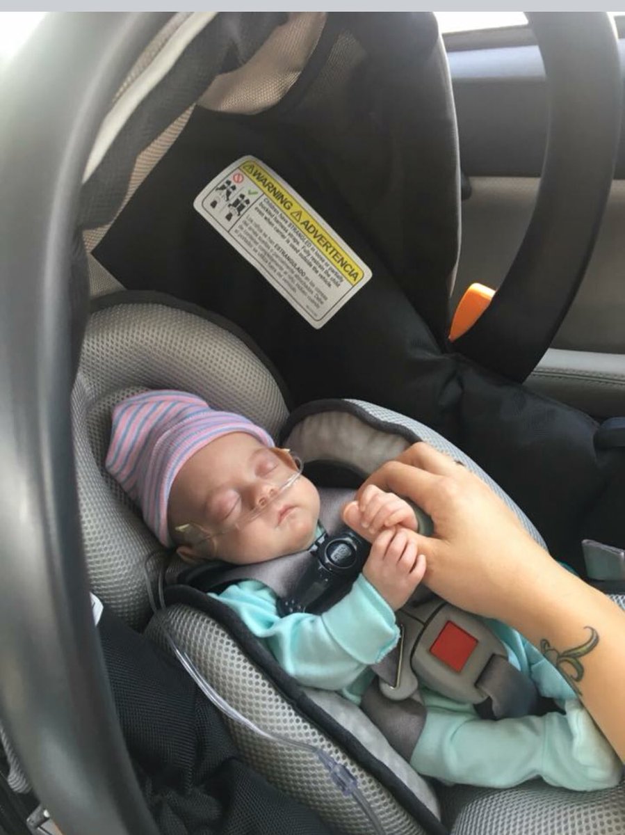 Edie4gzus's tweet photo. My great nephew Ryden ๐ Born at 26 weeks gestation 3 months ago ๐ 1lb 2 Ounces. Today, 1 week after his โdue dateโ 5 pounds 2 ounces & finally got to go home! #micropreemie #miracleboy #RydenStrong #RydensArmy ๐๐ญ https://t.co/URJrOPdx40