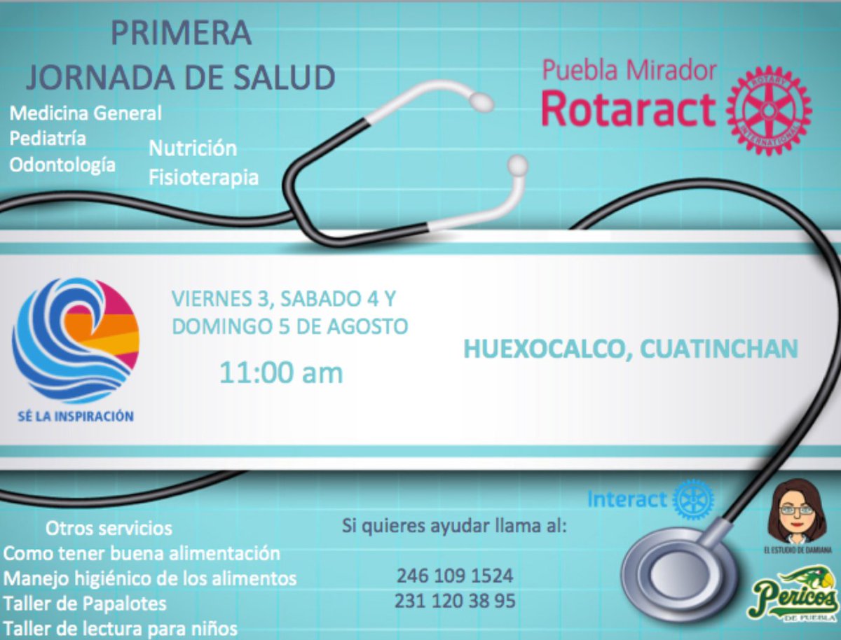 Acompañanos a apoyar a esta pequeña pero hermosa comunidad #jornadadesalud #rotaract
#pueblamirador