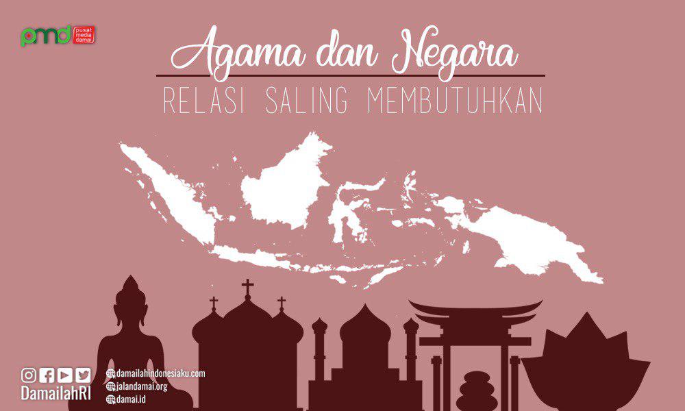 Agama membutuhkan negara sebagai wadah dalam membumikan ajarannya, sedangkan negara membutuhkan agama sebagai sumber moral dalam mengatur tatanan sebuah negara jalandamai.org/seputar-relasi… #AgamaDanNasionalismeSejalan