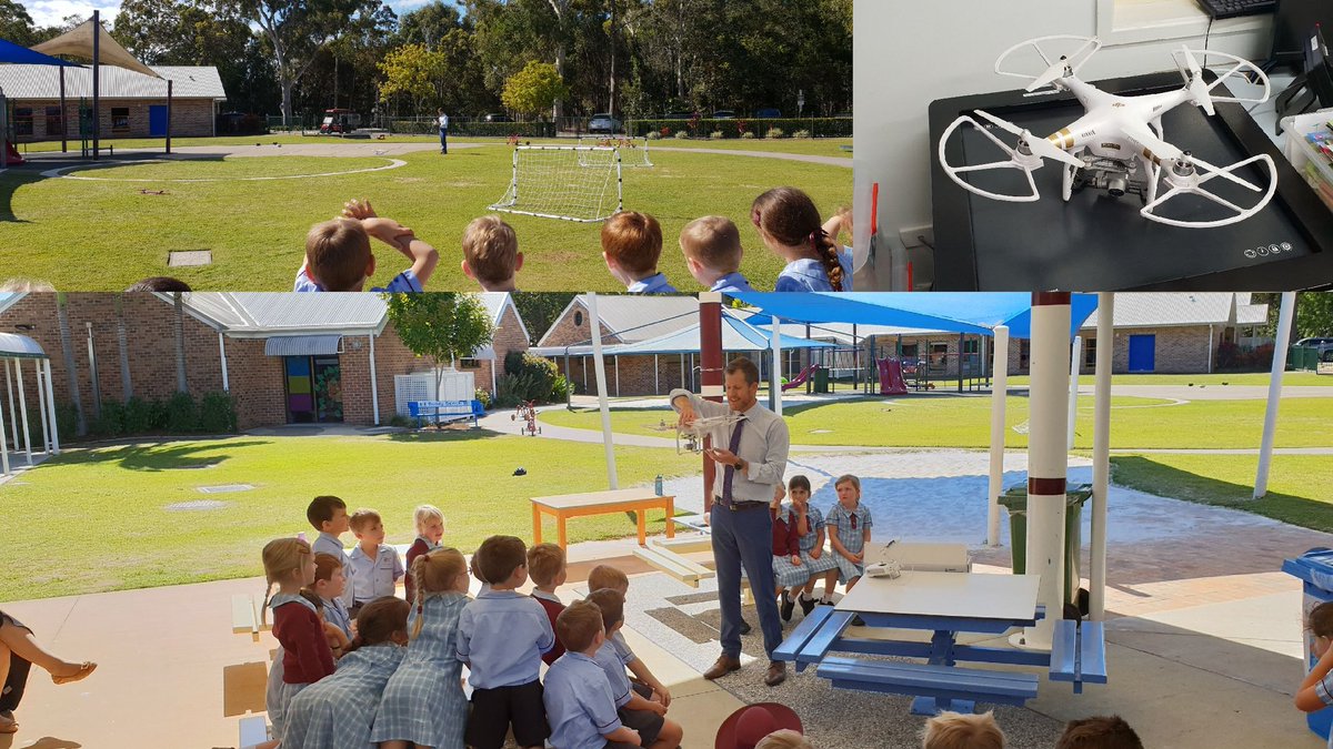 TravGoulter's tweet photo. Our @PREPatOC are creating a map of their playground. What a great opportunity for some real life learning. Demonstrated how #drone tech can be used to capture birds eye view #LearningatOC #DronesinED #geography https://t.co/ivjrSInKy1