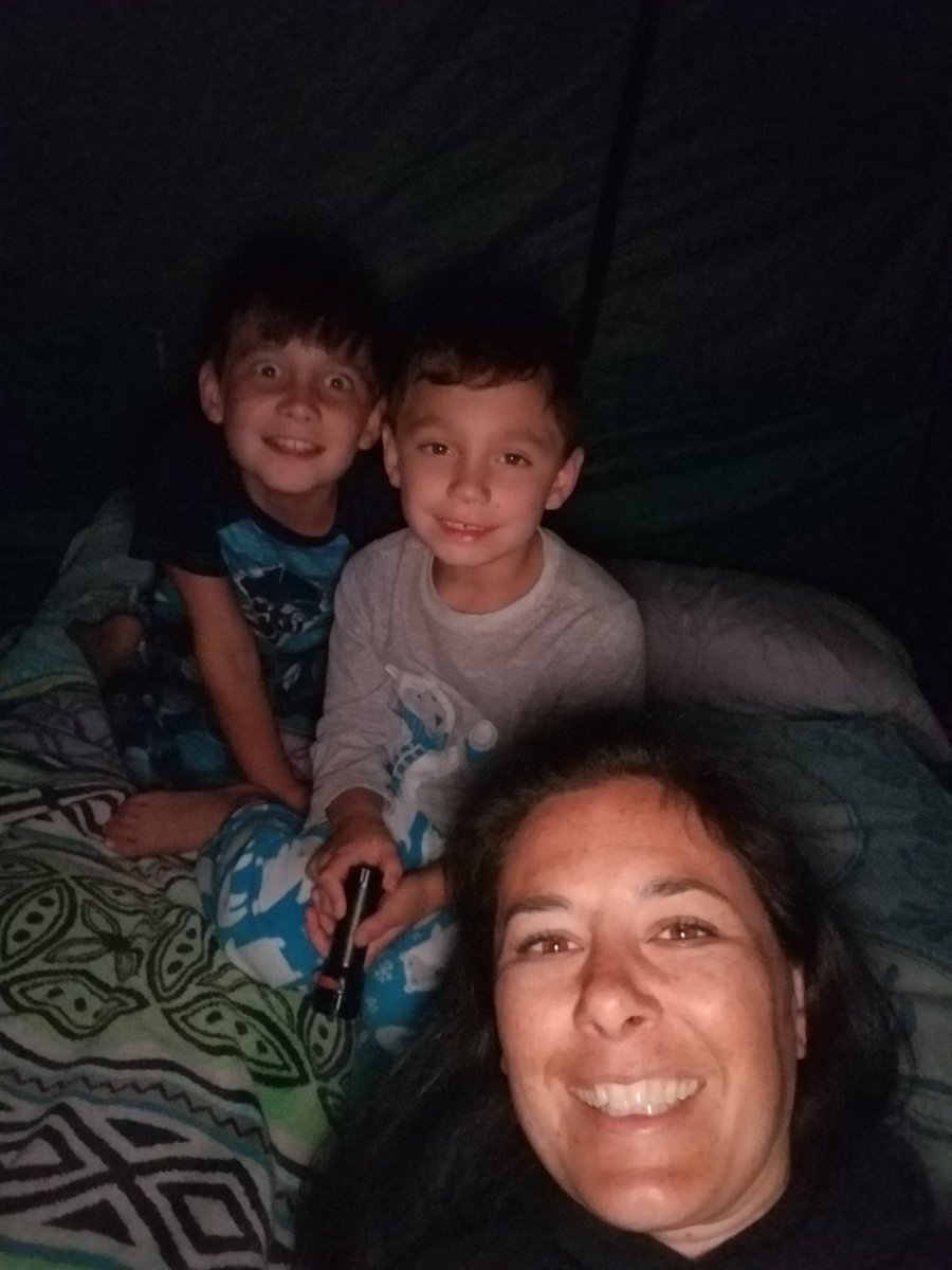 AndreaMasonECSE's tweet photo. Wish me luck, backyard camping with my 2 youngest tonight.Enjoying the cool California nights 🏕#campingselfie #HESFunintheSun https://t.co/YHIrlFWq6y