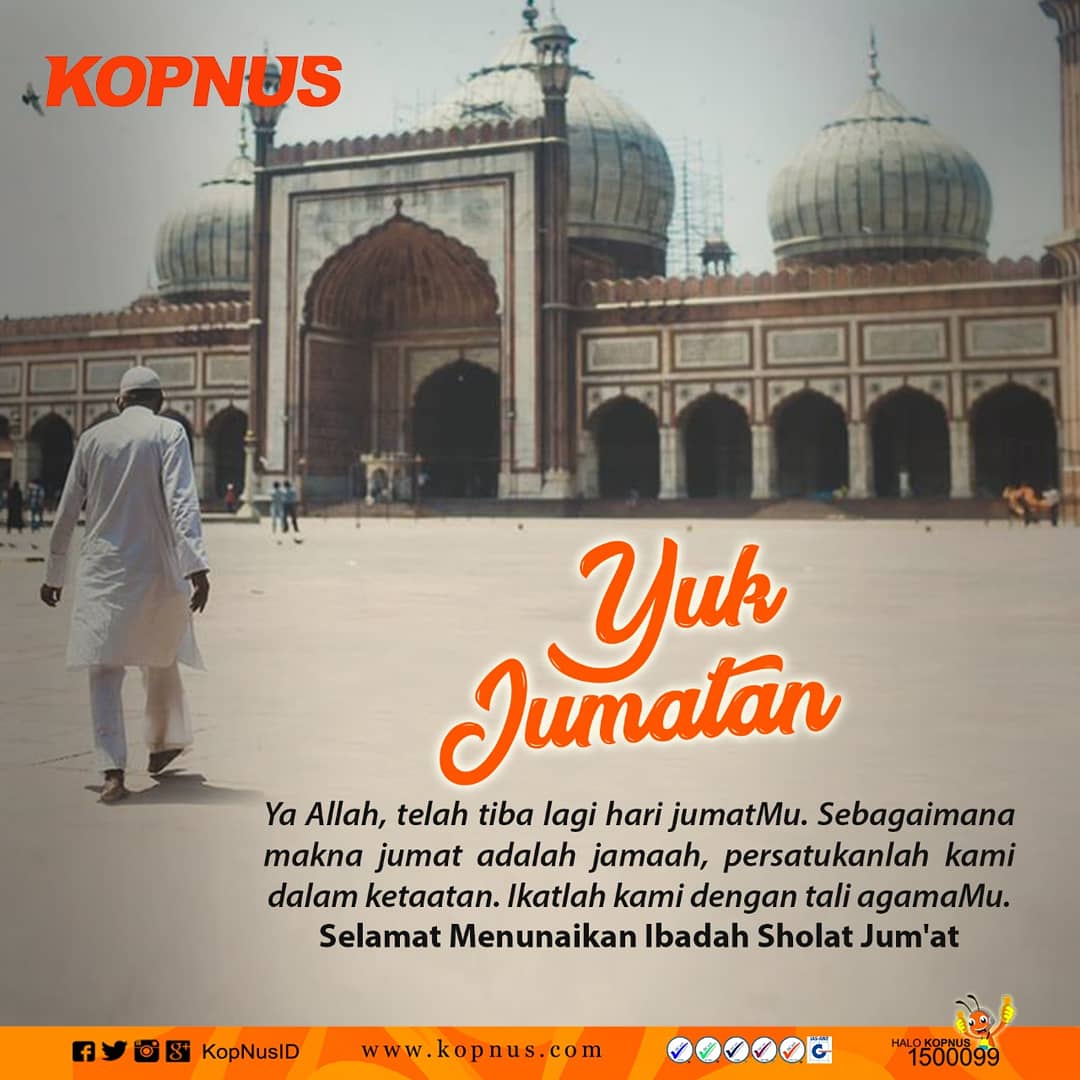 orenesia_'s tweet photo. “Wahai orang-orang beriman! apabila telah ada seruan menunaikan shalat Jum’at, Maka bersegeralah kamu mengingat Allah dan tinggalkanlah jual beli!”
#Koperasinusantara #koperasi #kopnusid #Kopnusdigi #kopnus #kopnus #kopnusquotes #quoteskopnus #jumatberkah #jumat #selamatharijumat https://t.co/LoTJrK28mI