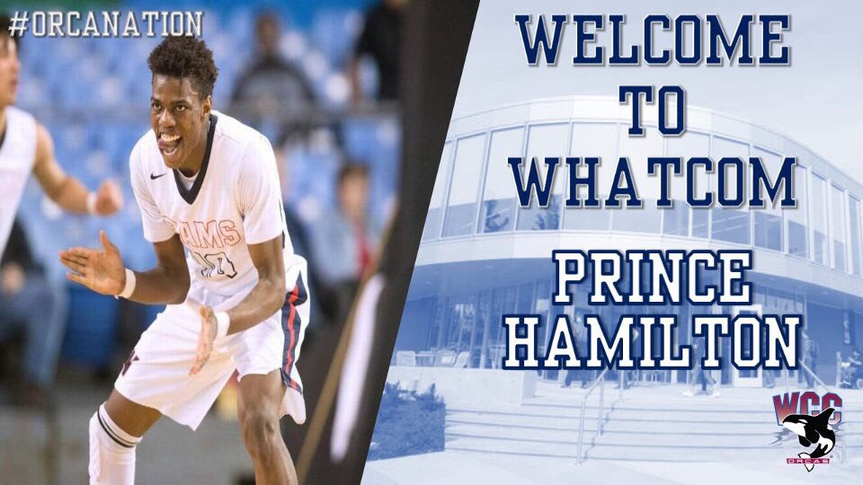 MikeWade_SPSCC's tweet photo. I’m excited to announce the addition of Prince Hamilton @Princenextdoor0 to our 2018-19 class. Prince comes to WCC from @ramshoops1 and brings a toughness to our backcourt that will elevate our program! 

#OrcaNation
#WelcomeToWhatcom https://t.co/lICEiUD2QW