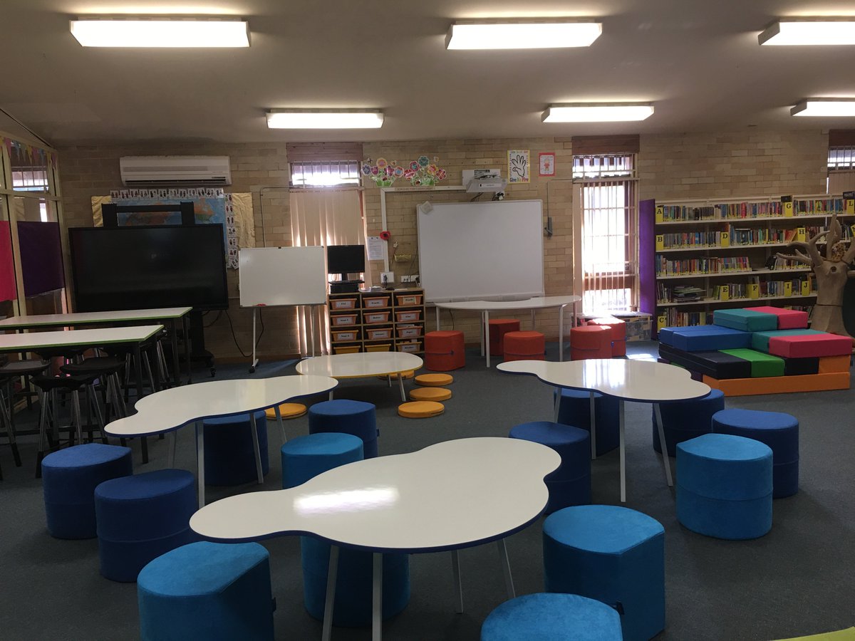 norvanivel's tweet image. We&apos;re proud to have partnered with @HammondvillePS to create their amazing #libraryspace! #flexiblelearning #learningspaces