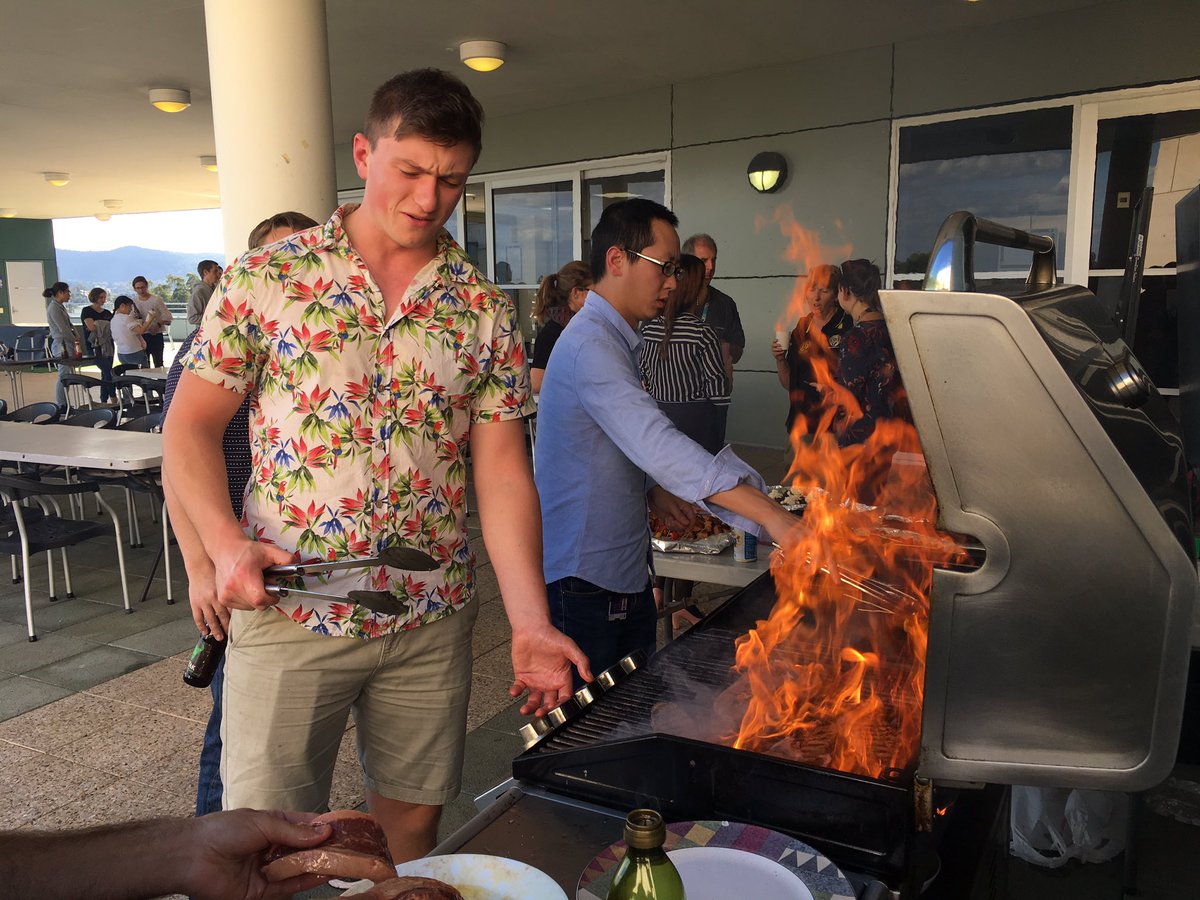 This is what happens when you leave a Pom in charge of the <a href="/TheCraikGroup/">The Craik Group</a> BBQ #roasted
