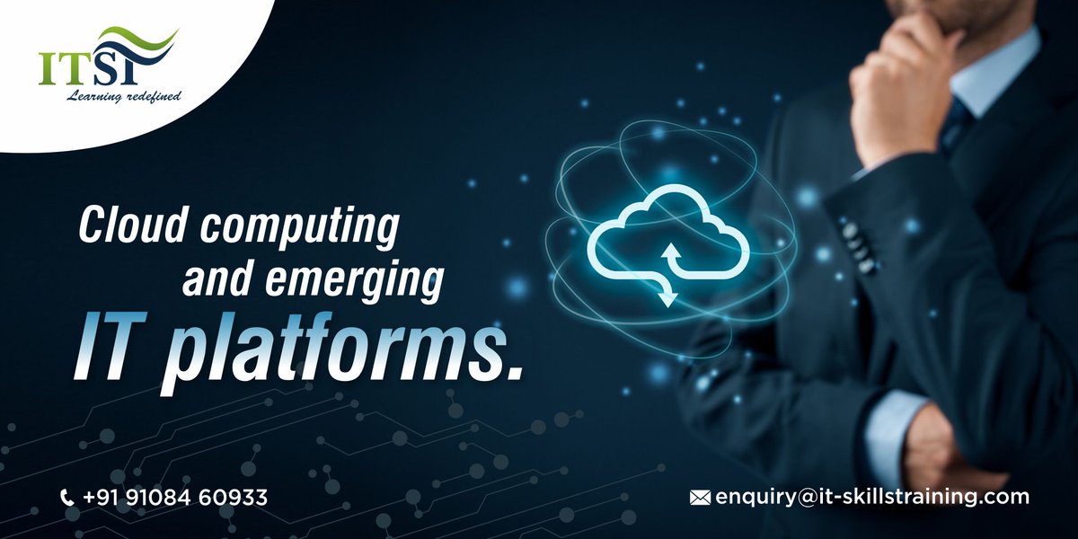 ITSkillTraining's tweet photo. Cloud Computing and Emerging IT Platforms!
#CloudComputing #ItSkills #AmazonWebServices 
For more Visit: https://t.co/L69JnvyeRY
Call: +91-9108460933 https://t.co/10NZ9wYBjI