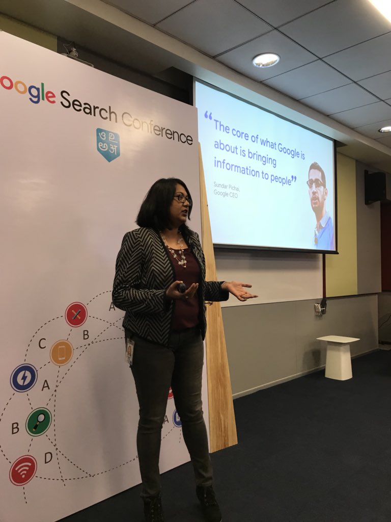 monikamanchanda's tweet photo. Keynote talks about how local language and content in them is the future  - Sujata Mukherjee #googleSearchConference https://t.co/XB0Kv3d31d
