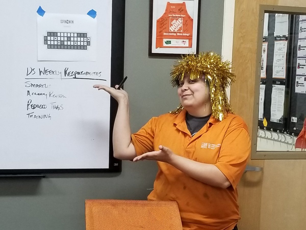 D92Met's tweet photo. Safety Connection Spin to Win with the lovely Vana White (AKA Miranda, our safety captain)!
#d92teamb #HomeDepot #safetconnection @BCHaynes56 @Kevin_c_lam1111 https://t.co/oadfHEtKdW