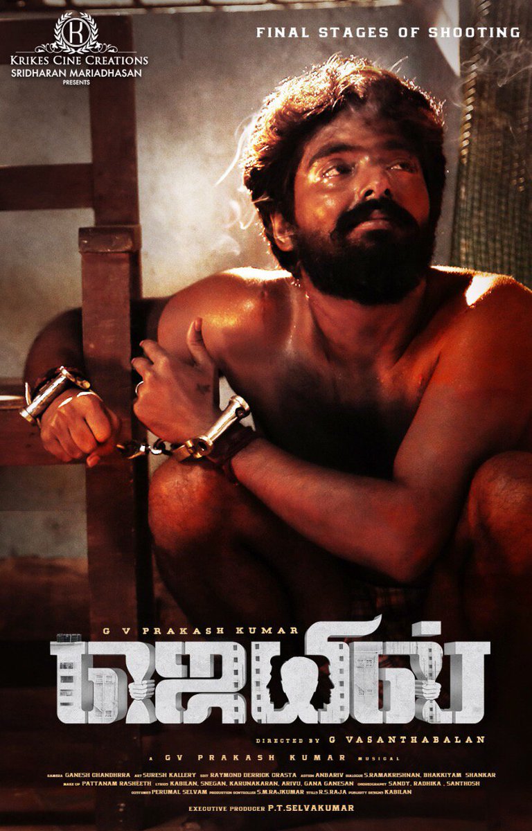 artistryhere's tweet photo. This is a substance rich poster! @gvprakash 👌
#VasanthaBalan gonna nararrate an other hard-hitting tale! #GV17 @Krikescc #Jail ! https://t.co/hWSbbgJ8zl