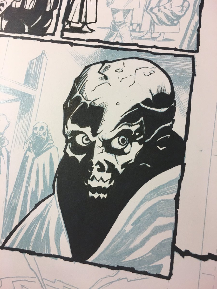 yardsaleartist's tweet photo. Late night #inking... This is my favorite thing that I have inked for @VanAllenPlexico’s #ColdLightning #2 #comicbook so far! What is it? You’ll have to wait to see! https://t.co/0rGtGU07I0