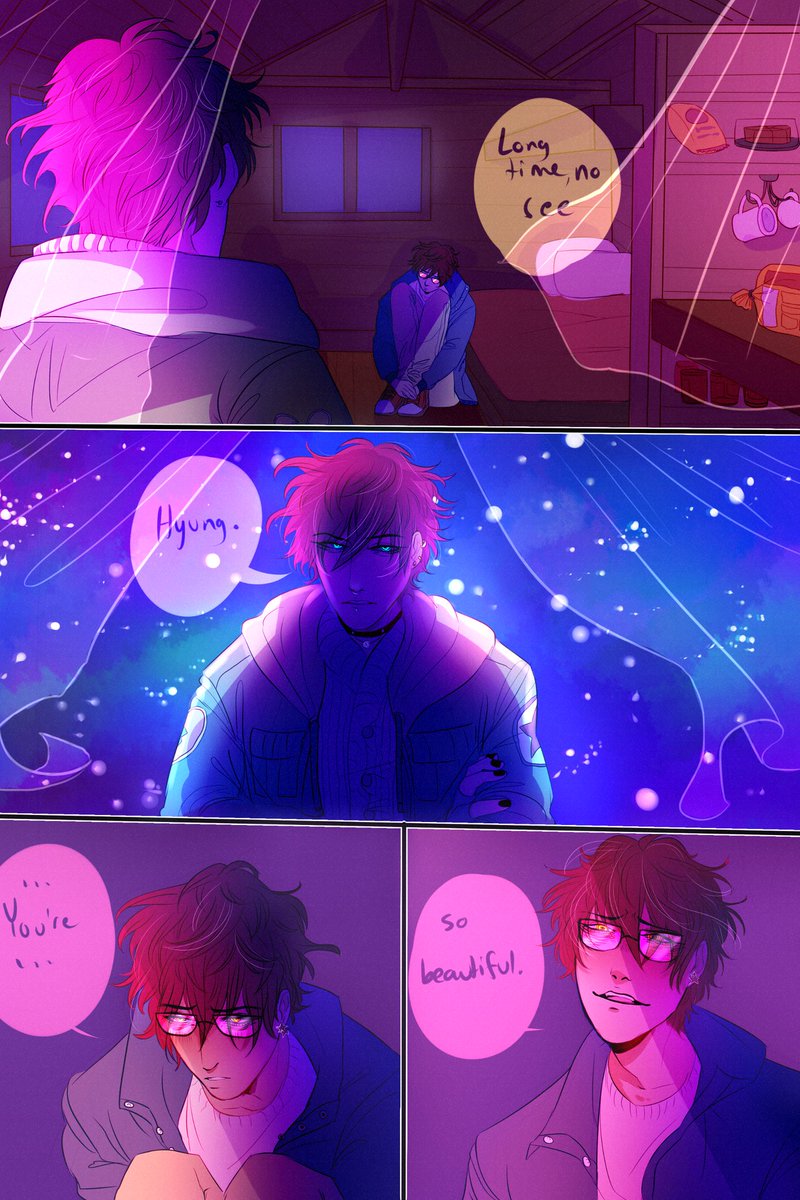 AWildSassaApprs's tweet photo. In a rare moment of Good Decision Making I commissioned the amazing @miko_miko_ai to draw this scene from a Choi twins fic I've been cowriting with @astraversa and I'm about to keel over with joy at the beauty of this art T_T

(Comms info: https://t.co/eTgmeJpHri) https://t.co/nyYFtppcDQ