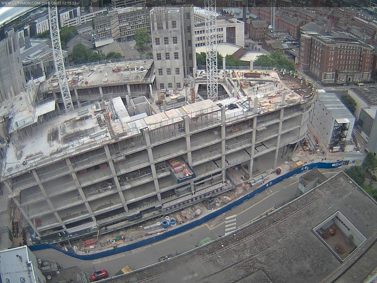 Amazed at the #progress of our #newcancercentre in #liverpoolcitycentre. Well done #laingorourke, keep up the #hardwork ! #architecture #build #wirral #liverpool #fridayfeeling #cancer Link to live  webcam in our bio.