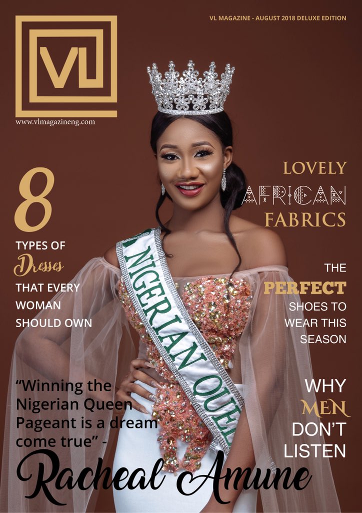 TheoOlele0's tweet image. Nigerian Queen 2018 @rachealamune Covers The August 2018 Deluxe Edition Of @VLMagAfrica    
vlmagazineng.com/nigerian-queen…

Credits 
Photography: @001photographyng
Styled by: @iniyemicouture
Makeup: @coloursandblendz
Graphics: @Chris___Haze 
CEO &amp;amp; Publisher: @Theo_Olele  

#VLMagazine