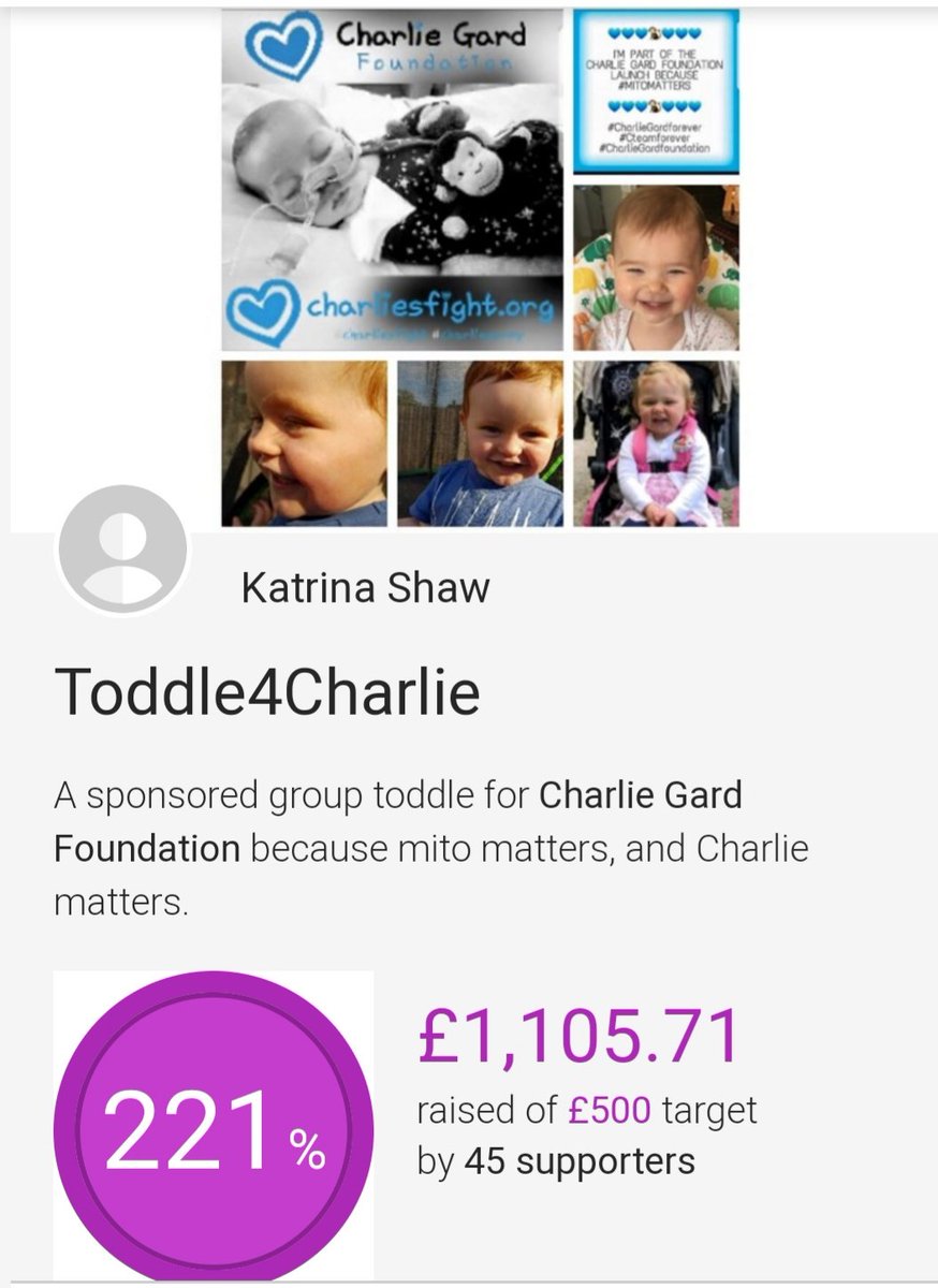 leece_s's tweet photo. @charliesfight less than 24 hrs and these amazing little ones do their #toddle4charlie so proud of them all come on one last push for sponsors for this amazing charity pls RT #allbecauseofcharlie all sponsors graciously received @Mrsshaw0607 #mitomatters  https://t.co/xDkloYmU9A https://t.co/cZlkMiJjXS