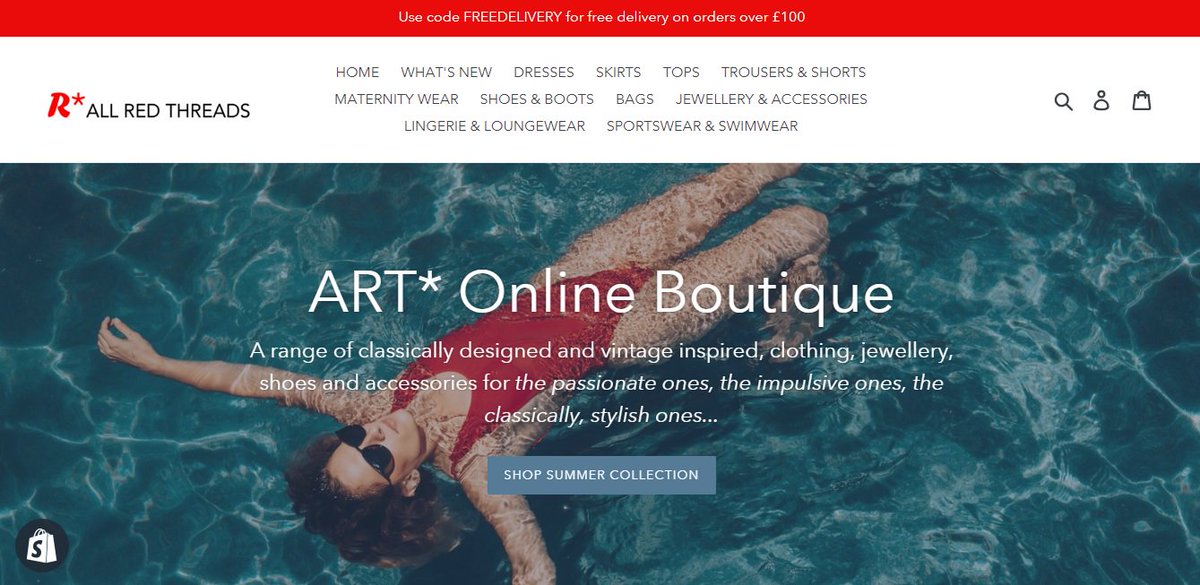 ICON_CD's tweet photo. What do you think of Shopify?
We've just created and launched a boutique, fashion store for All Red Threads using it - https://t.co/eYigOpUqkl
#shopify #ecommerce #digitalmarketing #allredthreads #onlinestore https://t.co/rfsFaHv6GX