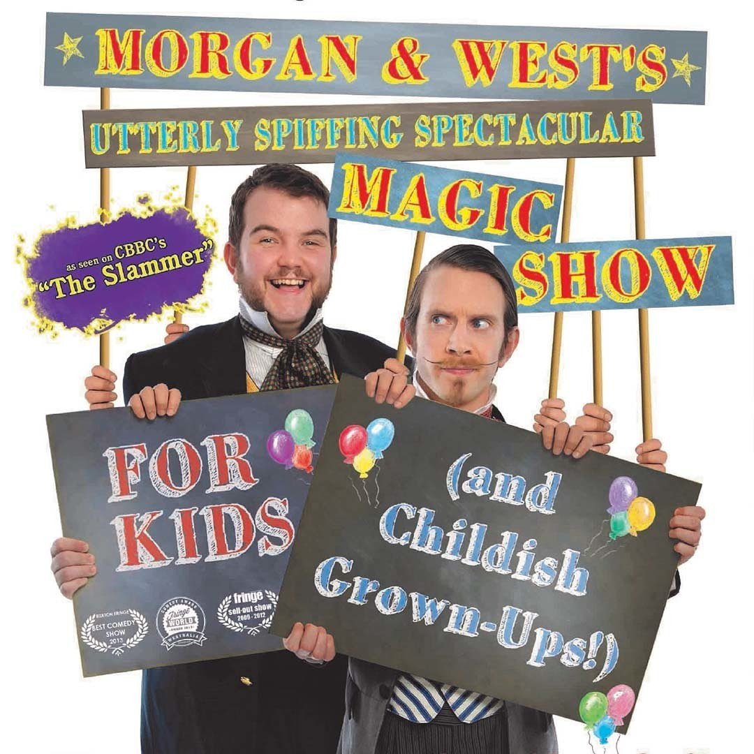 😮 <a href="/MorganandWest/">Morgan & West</a> bring magic &amp; mayhem. Brain-boggling illusion &amp; old-fashioned tom-foolery. They fooled Penn &amp; Teller, competed in The Next Great Magician (ITV1) + attempted to escape The Slammer (CBBC) Top family fun
#gb18 #actsoftheimagination 💭💡🌱 🎫 bit.ly/gbboxoff18