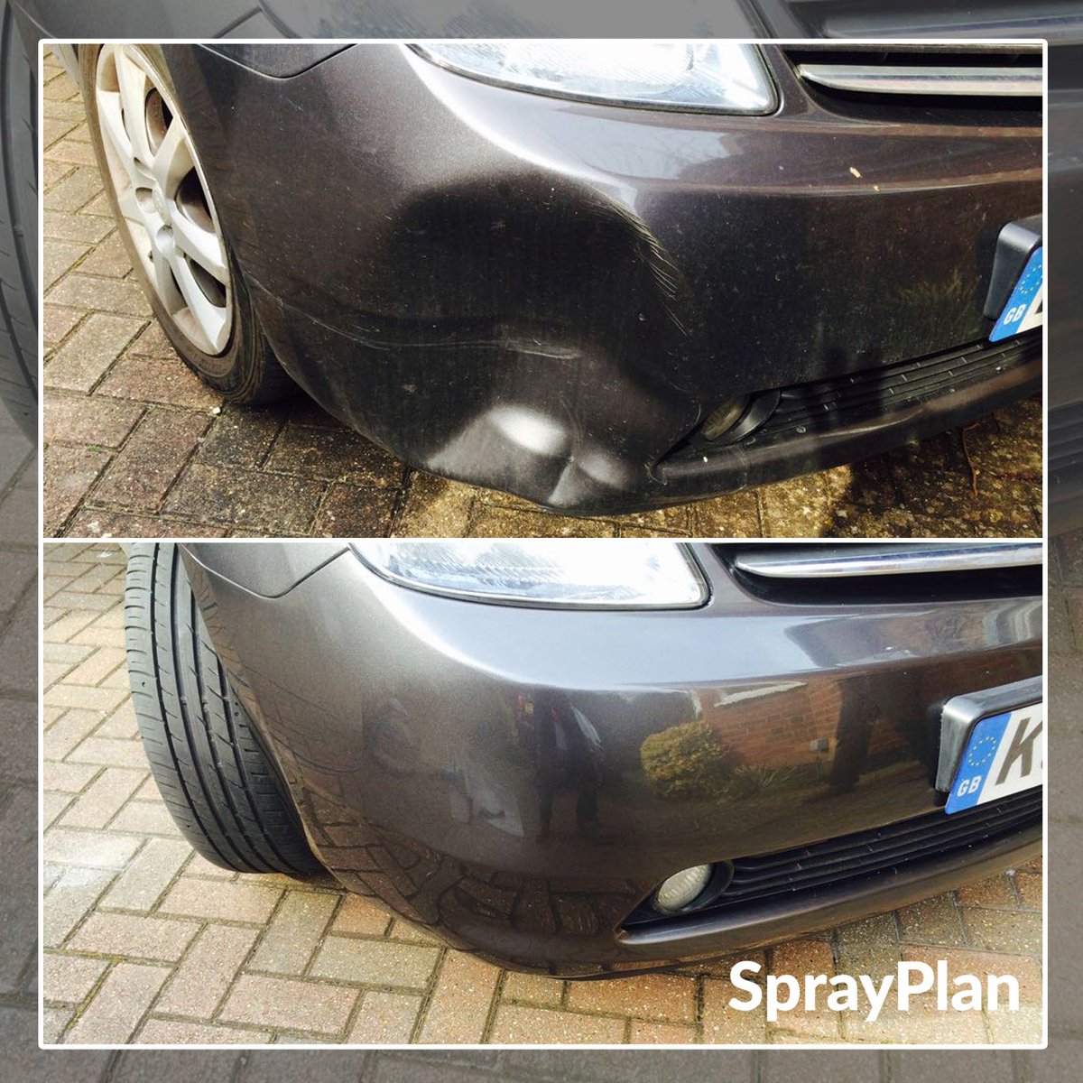 SprayPlan's tweet photo. This front bumper did its job protecting the important vehicle components perfectly, and then the owner called us to repair it! 

Need our services? Give us a call 📞 01438 747194!

 #mobilecarrepair #carrepair #collisionrepair #detailing#carpaint https://t.co/p0jkK3nasw