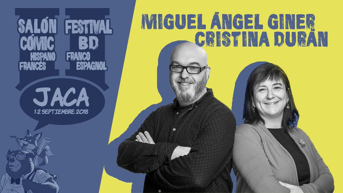 Cristina Durán y Migel ángel Giner bou forman LaGrua Estudio, donde ilustran, crean cómics, dan conferencias e imparten cursos. En el cómic se han convertido en autores imprescindibles gracias a obras como Una posibilidad, Cuando no sabes qué decir y El día 3 #jaca #comic #bd