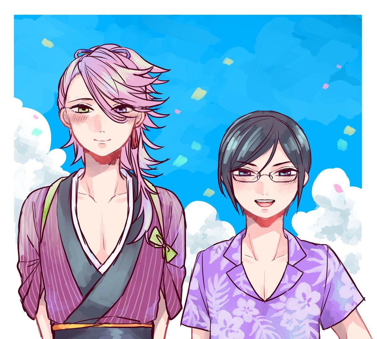 夏の薬研と宗三! 