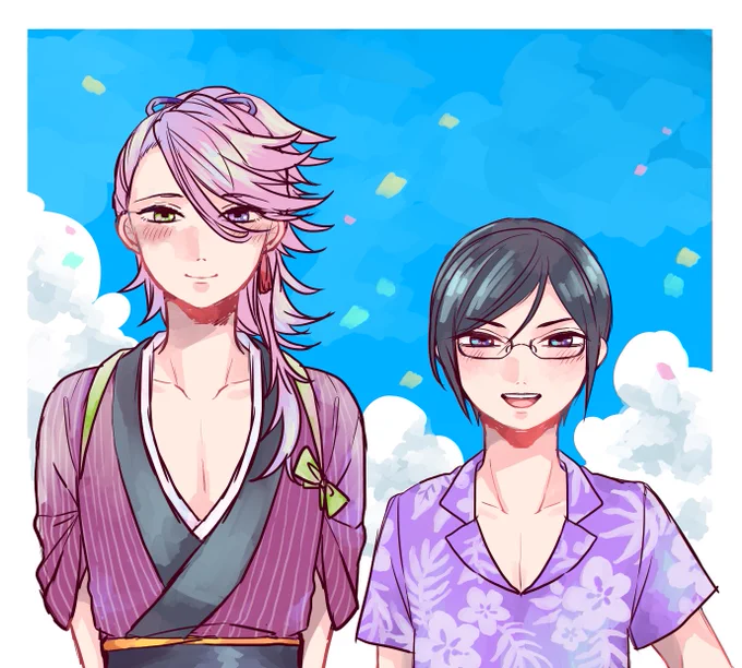夏の薬研と宗三! 