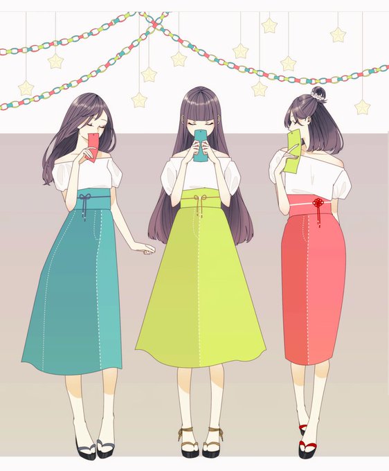 「high-waist skirt」 illustration images(Oldest｜RT&Fav:50)